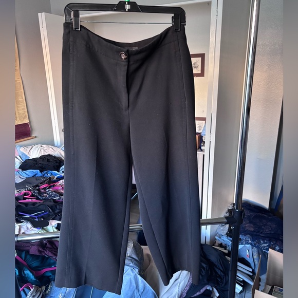 Ann Taylor Crop Flare Trousers - Black - Picture 1 of 6